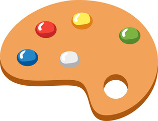 Fototapeta premium Palet painting icon