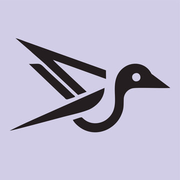 recommend clip art: bird line vector logo design icon