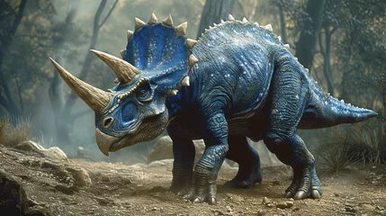 Foto op Plexiglas Triceratops dinosaur 3D render © Brian