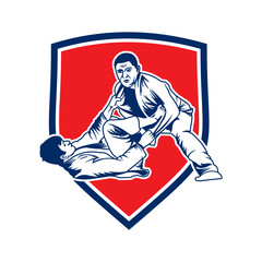 self defense logo , jiu jitsu logo