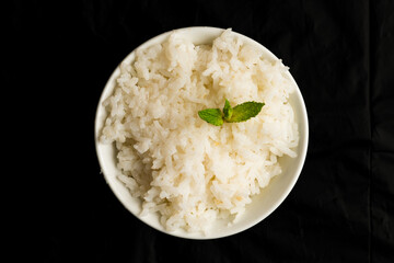 Steamed white rice
