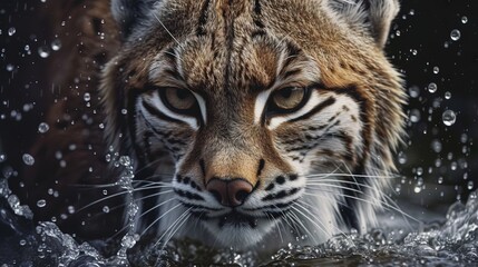 Obraz premium portrait of a lynx wild cat