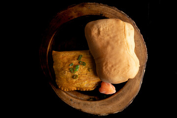 Jamaican beef patty and coco bread