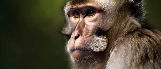 Close-up of a Monkey With Blurry Background