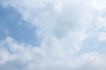 clouds in the blue sky