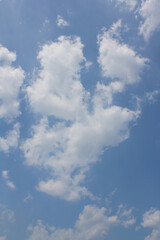 clouds in the blue sky