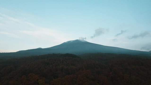 Cold Foggy Morning Mountain Drone