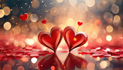 2 hearts, Two hearts, Valentines Day background, Valentines Day, Romantic, Love, Hearts