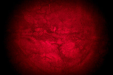 Old wall texture cement black red  background abstract dark color design are light with white gradient background.