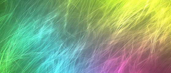 Vibrant Rainbow Colored Background With Abundant Hair