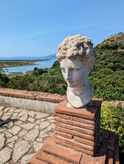 statue of a person, sculpture, ancient 