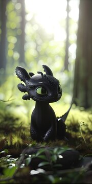 Dragon 3d render, mythical reptilian beast