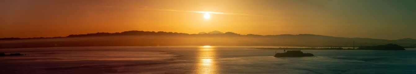Panorama Sunrise in San Francisco