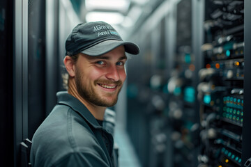 Data Engineer  working with supercomputer