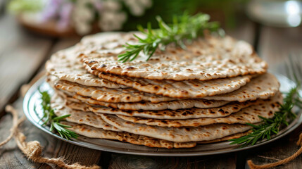 Culture of Jew Passover is the seven-day holiday of the Feast of Unleavened Bread, with the first and last days celebrated as legal holidays and as holy days involving holiday meals - obrazy, fototapety, plakaty