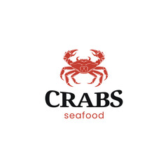crab seafood restaurant logo vector file