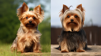 Compare yorkshire terrier and silky terrier