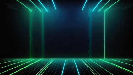Abstract Glowing Neon Light Background for Graphic Design