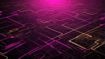 Abstract Glowing Neon Light Background for Graphic Design