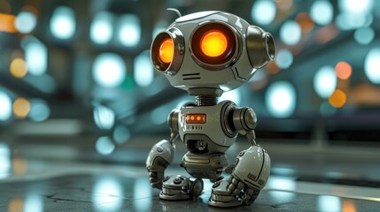 Fototapeta premium Cartoon digital avatars of Dr. Chaosbot