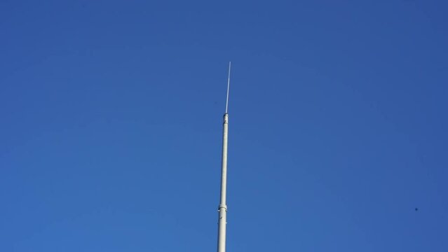 lightning rod on the street. High quality FullHD footage