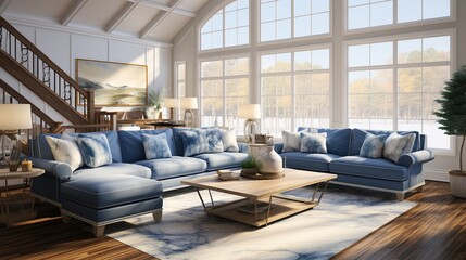Modern luxury living room interior 