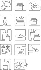 food, market pictogram