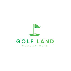 Minimalist Creative Dynamic Swing Golf Club Logo
