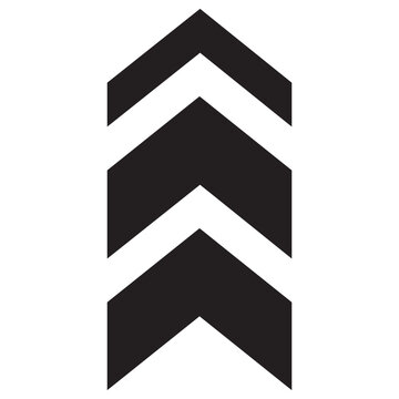 Arrow icon chevron doodle black line graphic design app logo.