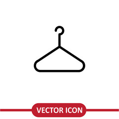Clothes Hanger Icon. Laundry Illustration simple icon on white background..eps