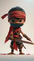 Cartoon digital avatars of Fearless Fighter