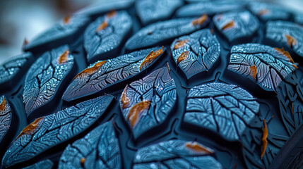 A tire with a vortex pattern intricate and vortex patterns that create the impression of movement and dynamic - obrazy, fototapety, plakaty