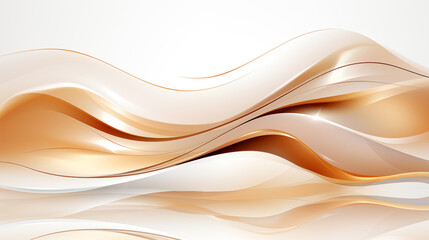 Abstract white and gold fluid metallic texture background design, Hi gloss texture