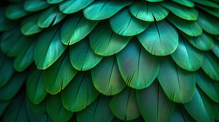 Emerald with a pattern of green feathers patterns created by green feathers add emerald lightness and airine