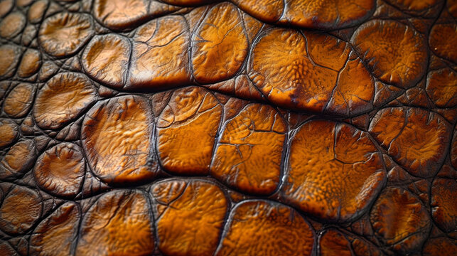 Exotic skin a unique texture with patterns characteristic of spectacular skin types, such as crocodile, snake or liz