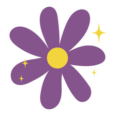 Spring purple flower