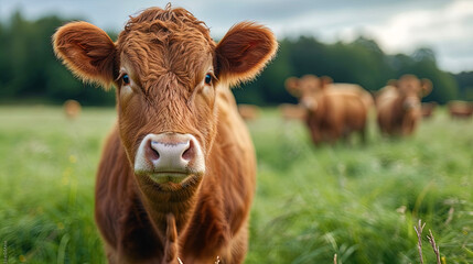 Growing beef for consumption on an industrial fa