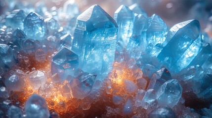 Law crystals formed in the cooling of the flow, creating overflows and reflect
