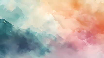 Soft Flowing Watercolors Gentle and Smooth Abstract Backdrop