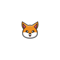 Illustration Cute Fox Mascot Logo