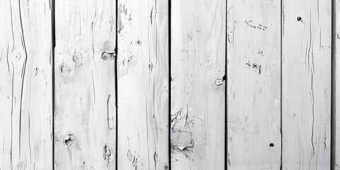 White wooden boards with texture as background, Generative Ai