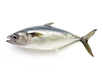 Fototapeta premium Fish Atlantic bonito, isolated on white background (Sarda sarda) : Generative AI