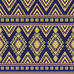 Geometric Ethnic Embroidey Seamless Pattern 