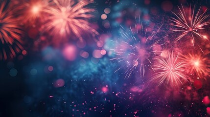 Abstract colored firework background with free space for text - AI Generated Abstract Art