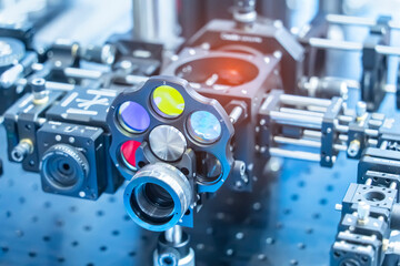 laser scientific optical system for research on crystals properties