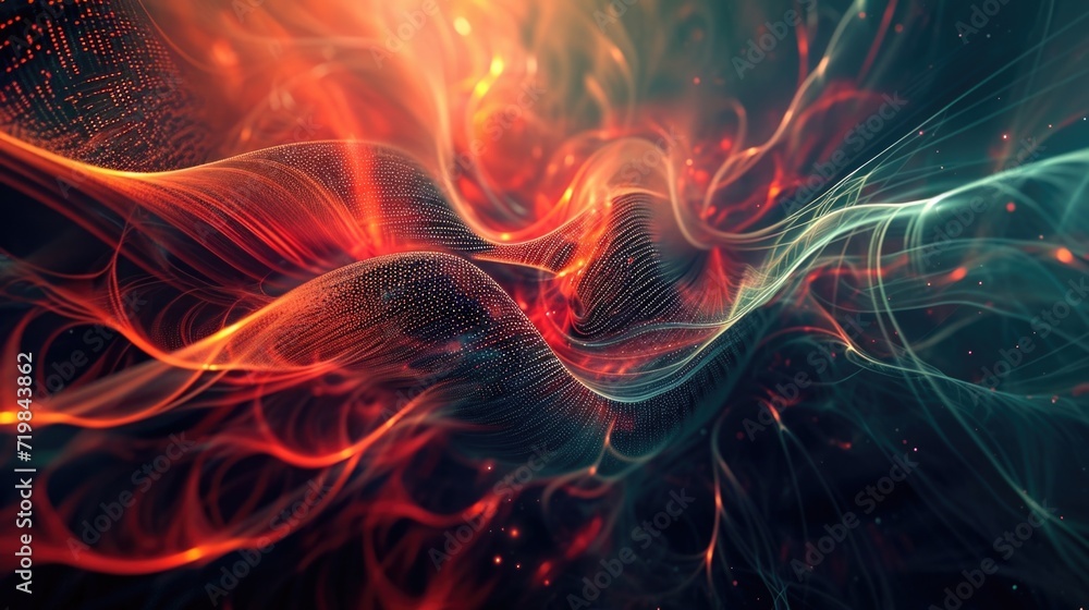 Poster the syncopated rhythms of jazz blend seamlessly with the chaotic yet harmonious flow of plasma waves