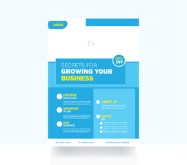 Business brochure flyer design template