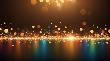 Background with light effect. Bokeh background with twinkling lights. Bokeh