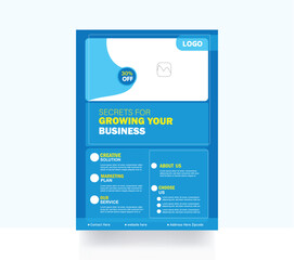 Corporate business flyer design professional template