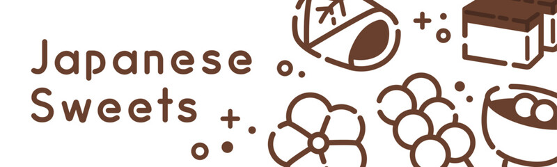シンプルな和菓子の背景_1